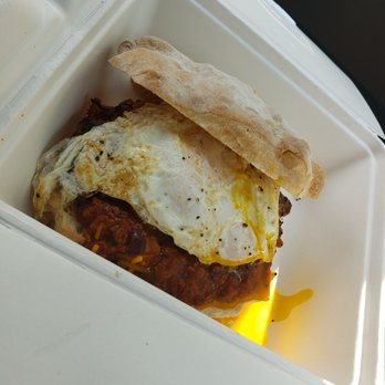 Yolklore - Slinger sandwich, this is bigger than it looks - Breakfast & Brunch Near Me - St. Louis, Missouri Yolklore - Slinger sandwich, this is bigger than it looks - Breakfast & Brunch Near Me - St. Louis, Missouri