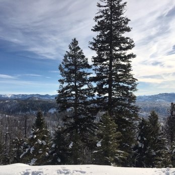 Hennessy Yurt - View from the outhouse lol - Campgrounds Near Me