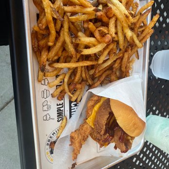 Super Chix - Cheesy BBQ with Cajun Hand-Cut Fries - Sandwiches Near Me - Williamsburg, Virginia