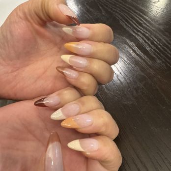 Luxor Nail - Rainbow brown nails! - Nail Salons Near Me - Apex, North Carolina