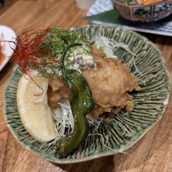 Kiraku - Salmon belly fried. - Tapas/Small Plates Near Me - Berkeley, California