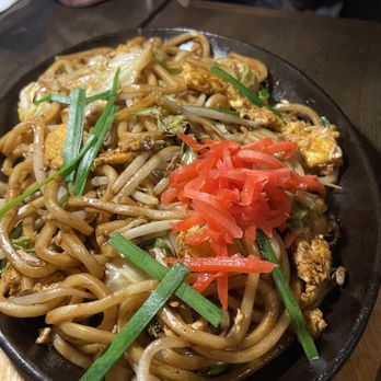 Waikiki Shokudo - Yakisoba was amazing! We asked for the pork on the side. - Izakaya Near Me - Honolulu, Hawaii