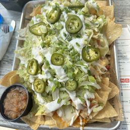 Chicken Nachos (not much, if any, chicken)