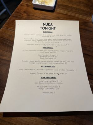 Menu photo 5 Nuka Haiku-Pauwela, HI Menu photo 5 Nuka Haiku-Pauwela, HI