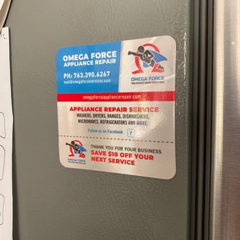 Omega Force Appliance Repair - The Omega Force fridge magnet. - Appliances & Repair Near Me - Rogers, Minnesota Omega Force Appliance Repair - The Omega Force fridge magnet. - Appliances & Repair Near Me - Rogers, Minnesota