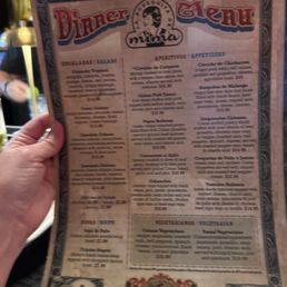 The menu The menu