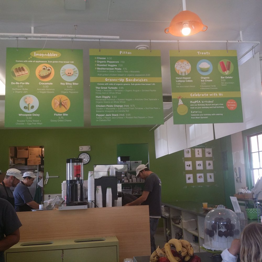 Front counter and menu