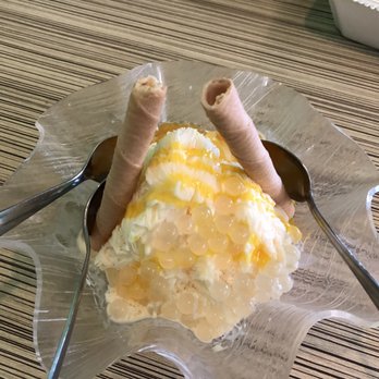 Zogam Cafe - Mango Floss Ice cream! A must get item - Thai Near Me - Tulsa, Oklahoma