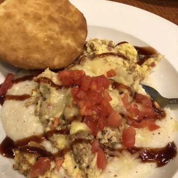 Sunrise Bistro - Pulled pork and bacon grit bowl - American Near Me - Summerville, South Carolina Sunrise Bistro - Pulled pork and bacon grit bowl - American Near Me - Summerville, South Carolina