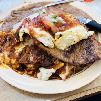 Socorro's Restaurant - Chilaquiles , carne asada, Huevos, frijoles - Mexican Near Me - Van Nuys, California