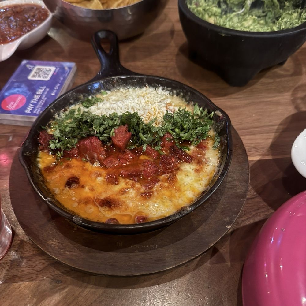 Rosa Mexicano - Queso fundido with chorizo - Mexican Near Me - Boston, Massachusetts Rosa Mexicano - Queso fundido with chorizo - Mexican Near Me - Boston, Massachusetts