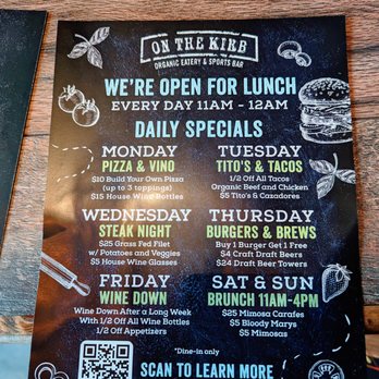 On The Kirb - Specials - Gastropubs Near Me - Katy, Texas