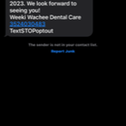 Confirmation text message