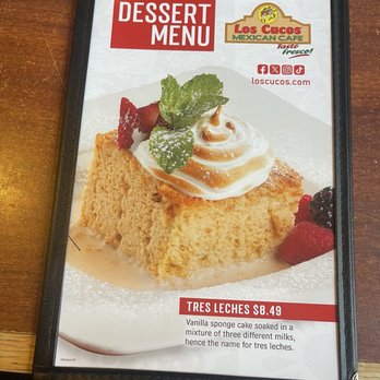 Los Cucos Mexican Cafe - Dessert Menu - Mexican Near Me - Kingwood, Texas