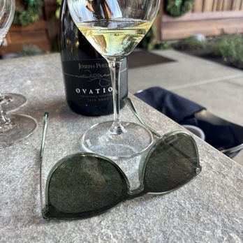 Joseph Phelps Vineyards - Joseph Phelps Winery Glass of 2018 Ovation Sparkling Wine - welcome to the winery - Wineries Near Me - Saint Helena, California Joseph Phelps Vineyards - Joseph Phelps Winery Glass of 2018 Ovation Sparkling Wine - welcome to the winery - Wineries Near Me - Saint Helena, California