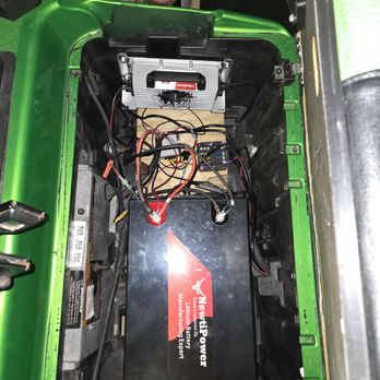 Old Farts Golf Carts - Battery, fuse box, voltage reducer, and battery charger - Golf Cart Dealers Near Me - Englewood, Florida Old Farts Golf Carts - Battery, fuse box, voltage reducer, and battery charger - Golf Cart Dealers Near Me - Englewood, Florida