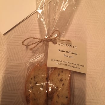 Aquavit - Parting gift - Scandinavian Near Me - New York, New York