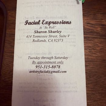 Facial Expressions - Be Well - Estheticians Near Me - Redlands, California