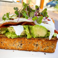 Rosemary's Farm To Fork Cafe - Smashed Avocado Toast on House Gluten Free Bread