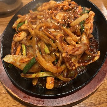 Zzizim - C5. Spicy Stir Fried Squid - Korean Near Me - Carrollton, Texas Zzizim - C5. Spicy Stir Fried Squid - Korean Near Me - Carrollton, Texas