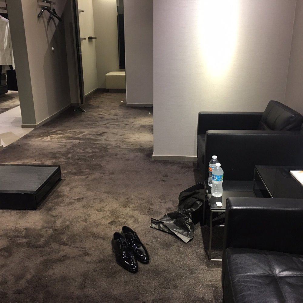 BOSS Store - Dressing room area a mess - Men's Clothing Near Me - Los Angeles, California BOSS Store - Dressing room area a mess - Men's Clothing Near Me - Los Angeles, California