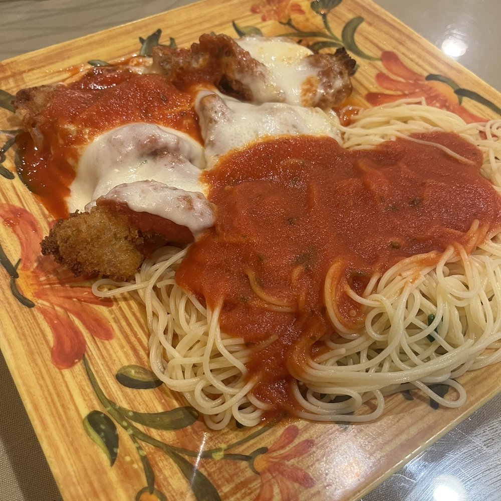 Mezza Luna - Shrimp Parmigiana - Pizza Near Me - Manalapan, New Jersey