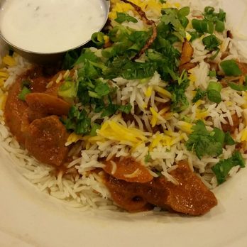 Spice King - Lamb Biriyani with Raita, delicious and rich with savory flavor and spices. Not some anglecized or homogenized version for the masses. - Indian Near Me - Renton, Washington