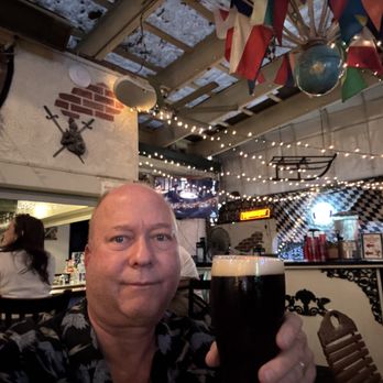 Red Lion Tavern - Festive atmosphere in the biergarten. Enjoying my Warsteiner Dunkel ($12.25). - Pubs Near Me - Los Angeles, California