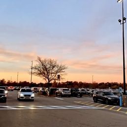 Sunset at the outlet