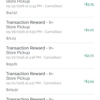CannaStarz - Start of my loyalty account - Cannabis Dispensaries Near Me - Las Vegas, Nevada