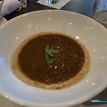 Saltcellar - Lentil soup  she crab soup (not depicted) - Seafood Near Me - Columbus, Georgia