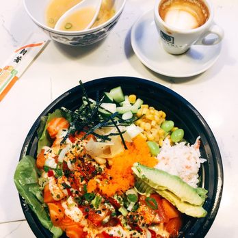 Coffee Tree & Poke - Salmon poke bowl at Coffee Tree & Poke. Awesome! - Poke Near Me - Seattle, Washington Coffee Tree & Poke - Salmon poke bowl at Coffee Tree & Poke. Awesome! - Poke Near Me - Seattle, Washington