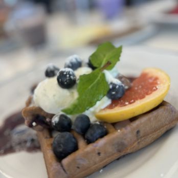 Sweet Maple - Ube mochi waffle - Breakfast & Brunch Near Me - Cupertino, California
