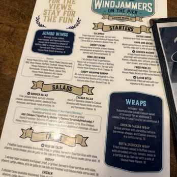 Windjammers on the Pier - Menu - Seafood Near Me - Navarre, Florida Windjammers on the Pier - Menu - Seafood Near Me - Navarre, Florida
