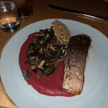 Thompson House Eatery - PAN RENDERED SALMON - New American Near Me - Jackson, New Hampshire