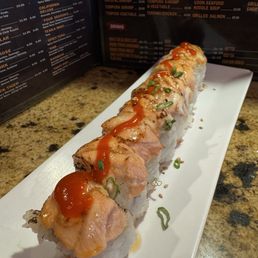 Speedy roll with torched salmon Speedy roll with torched salmon