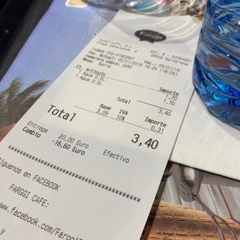 Farggi El Triangle - 1.70€ por 0.5l de agua? No hace falta añadir nada más [welp] - Cafeteria Near Me - Barcelona, B