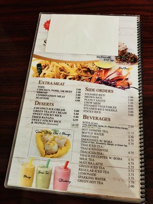 Menu photo 4 Pattaya Thai San Bernardino, CA
