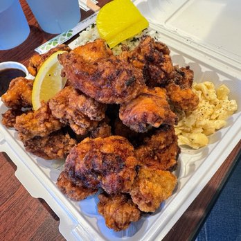 Kotetsu Chaya - XXL Karaage Bento with shiso wakame rice - Japanese Near Me - Honolulu, Hawaii Kotetsu Chaya - XXL Karaage Bento with shiso wakame rice - Japanese Near Me - Honolulu, Hawaii