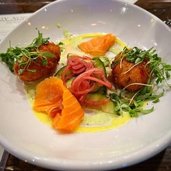 Local On North - Salmon fritters were very good. Love the texture and the fresh fish flavor.