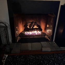 Royal Chimney Sweeps - New gas Fireplace...now I need to find a good person to build a hearth and tile this bad boy!
