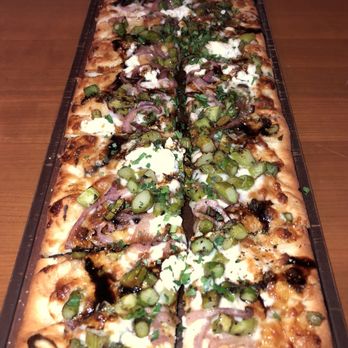 Redstone American Grill - Fig and prosciutto flat bread, but I asked for no prosciutto. It needed more goat cheese and balsamic glaze, but still good. - Steakhouses Near Me - Bridgewater, New Jersey Redstone American Grill - Fig and prosciutto flat bread, but I asked for no prosciutto. It needed more goat cheese and balsamic glaze, but still good. - Steakhouses Near Me - Bridgewater, New Jersey