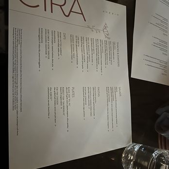Cira - Menu - Mediterranean Near Me - Chicago, Illinois
