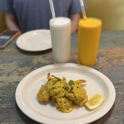 Royale Curry - Coconut Shrimp, Lassi, Mango Lassi
