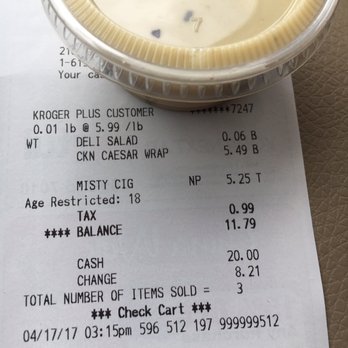 Kroger - Is $0.06 worth losing a customer Kroger? - Grocery Near Me - Brentwood, Tennessee Kroger - Is $0.06 worth losing a customer Kroger? - Grocery Near Me - Brentwood, Tennessee