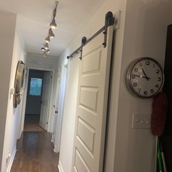 519Handyman - Barn door track and new door installed