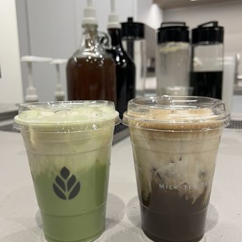 Milk Tea People - White chocolate peppermint matcha and hojicha vanilla sweet cream - Tea Rooms Near Me - Denver, Colorado Milk Tea People - White chocolate peppermint matcha and hojicha vanilla sweet cream - Tea Rooms Near Me - Denver, Colorado