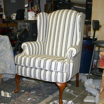 Tc Mack Upholstery - Wing chair - finished product! - Furniture Reupholstery Near Me - Fort Lupton, Colorado Tc Mack Upholstery - Wing chair - finished product! - Furniture Reupholstery Near Me - Fort Lupton, Colorado
