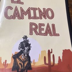 El Camino Real Mexican Restaurant - Menu front