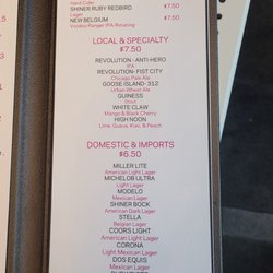 W XYZ Bar - Cocktail menu June 2022
